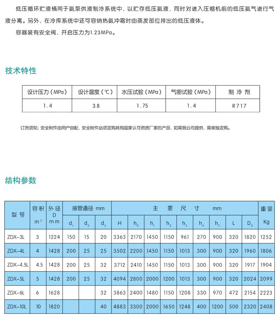 低压循环贮液桶3