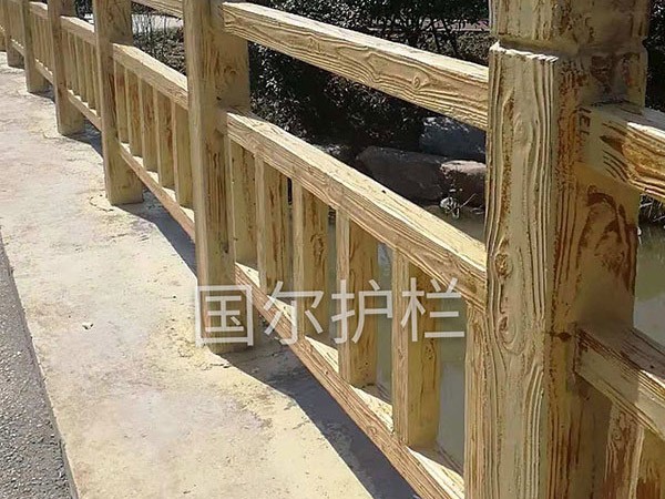 洛阳园林景观仿木栏杆制作过程
