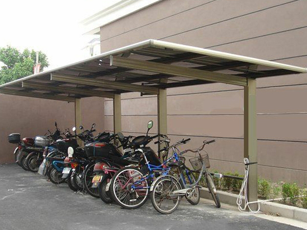 别墅膜结构自行车棚