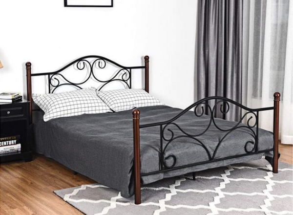 king size metal bed,cast iron king beds