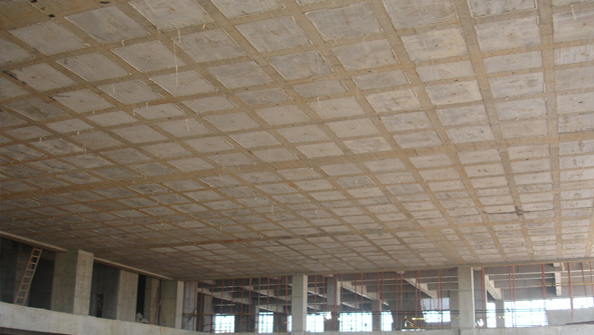 福州某医院空心楼盖安装效果图