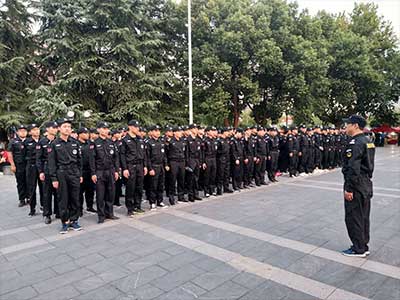 小九华庙会百人安保