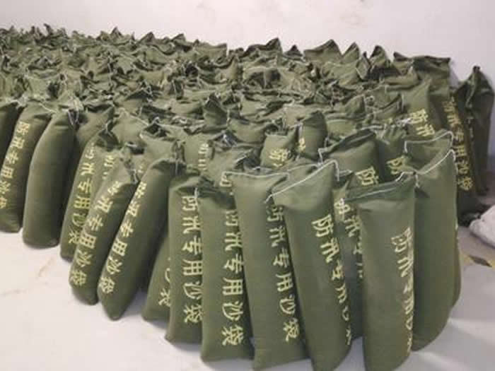 Sandbags for flood control