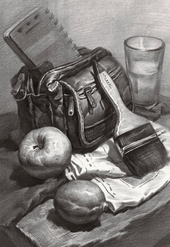 素描静物照片