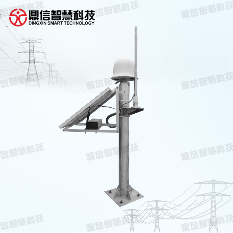 On line monitoring device for transmission line slope