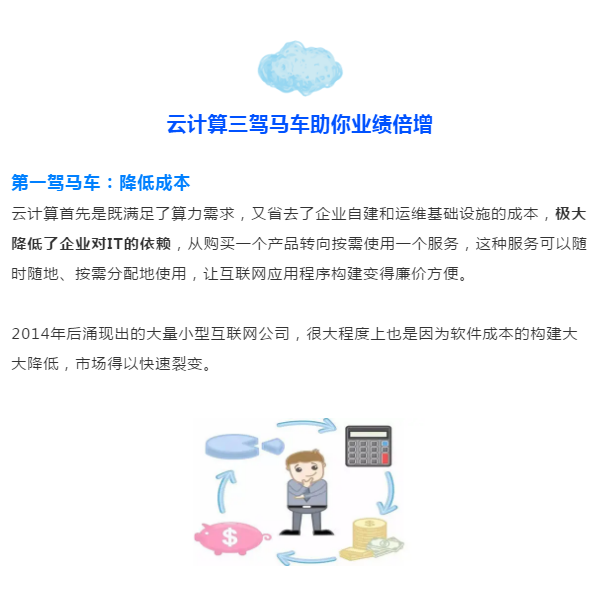 降本提效金点子 云计算三驾马车助你业绩翻倍 降本提效金点子 云计算三驾马车助你业绩翻倍
