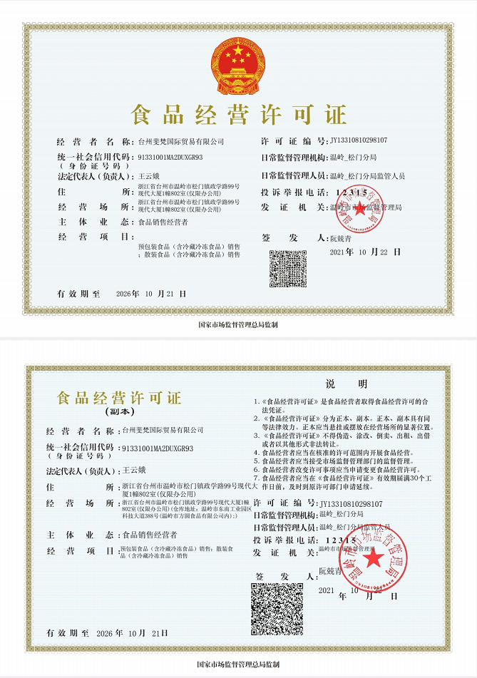 食品經(jīng)營(yíng)許可證