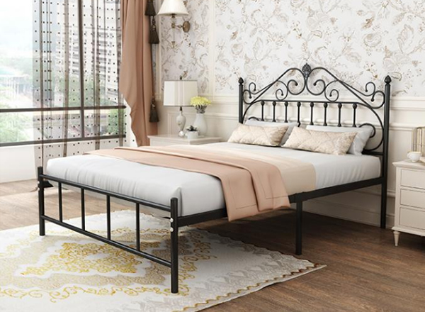 queen size iron bed frame queen size metal platform bed frame