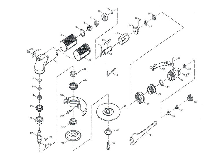 SHD-2501氣動砂輪機