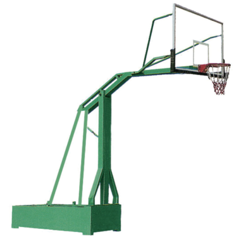 Mobile wide-arm basketball stand