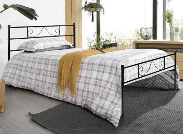 metal queen bed, metal twin bed