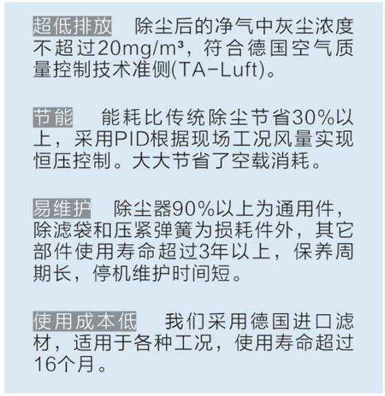 欧标德式HFS反吹清灰除尘器特点有哪些？