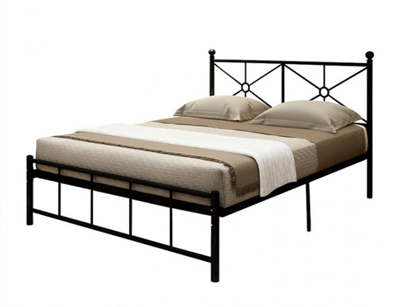 wrought iron double bed, steel double bed