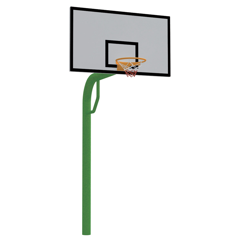 Underground round tube basketball stand