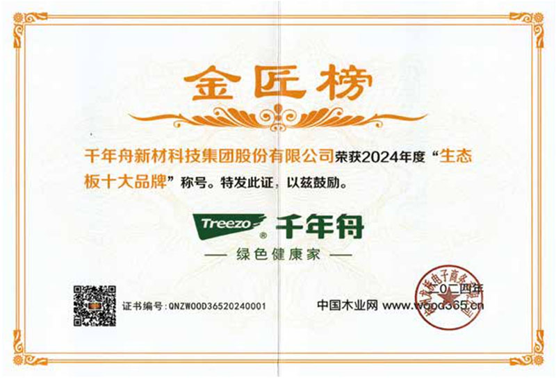 2024年度生态板十大品牌