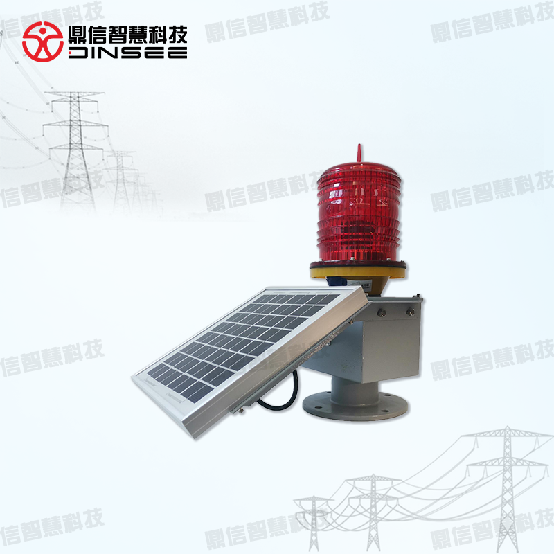 Solar aviation obstruction light