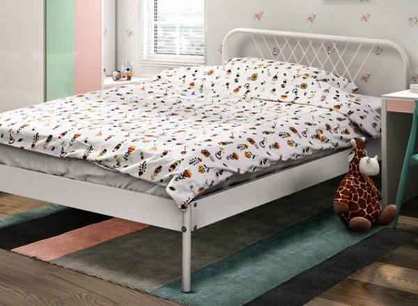 cast iron single bed, heavy duty single bed frame