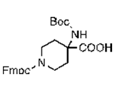 1-(((9H-fluoren-9-yl)methoxy)carbonyl)-4-((tert-butoxycarbonyl)amino)piperidine-4-carboxylic acid