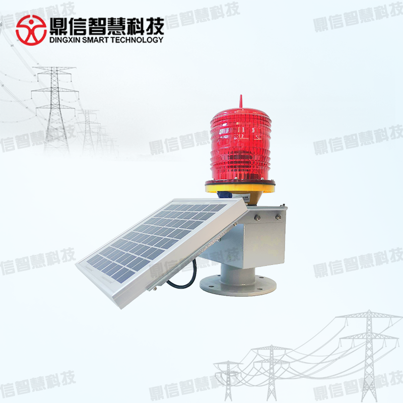 Solar aviation obstruction light