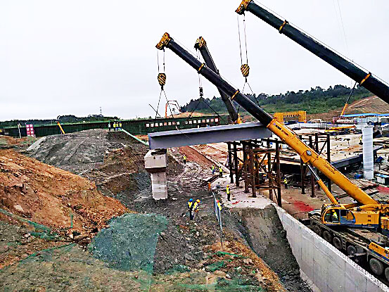 建工程 一 建兴路立交桥H匝道钢箱梁项目