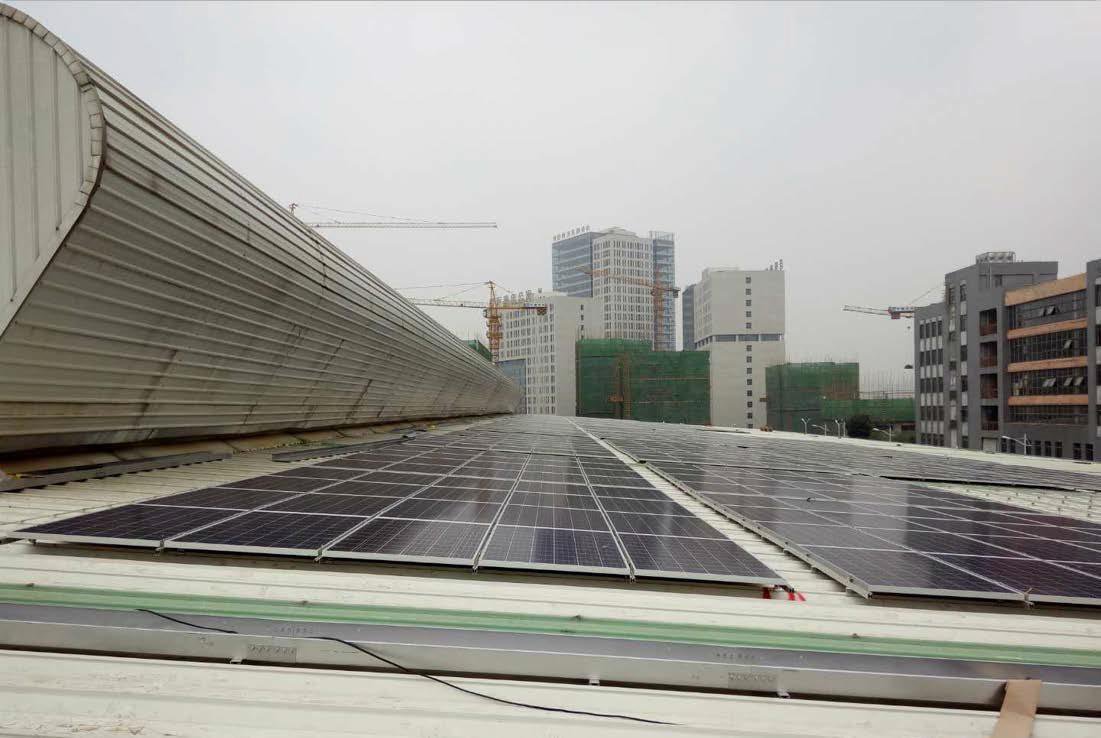 湖北武漢光谷機(jī)電 1MW 屋頂分布式發(fā)電項(xiàng)目--支架、橋架