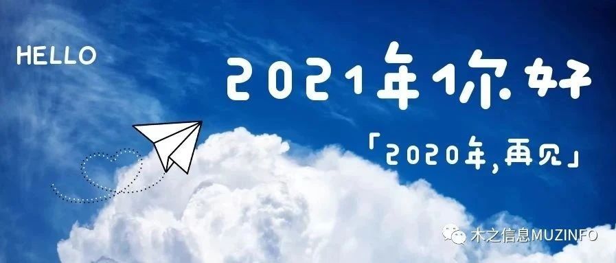 你好2021！木之信息恭祝大家新年快乐！