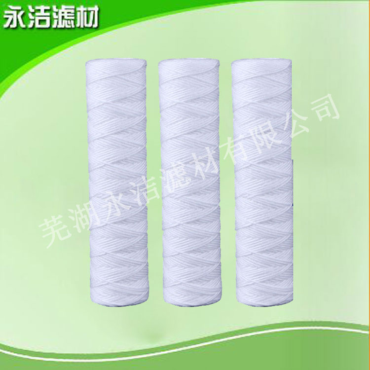 蜂房線繞濾芯水處理線繞濾芯20寸纏繞式濾芯電鍍廠專用濾芯