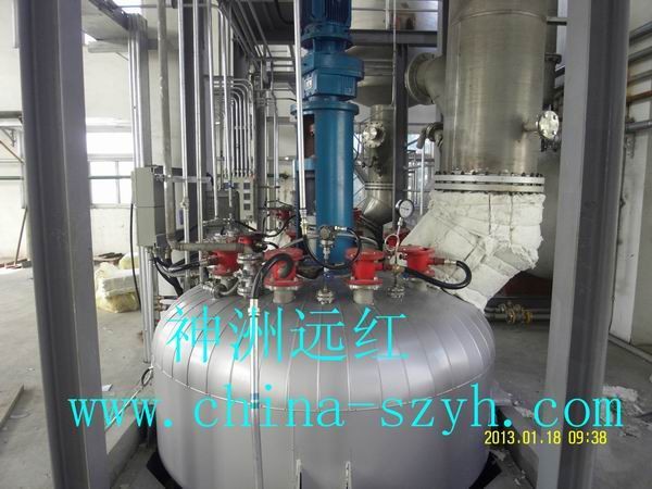 TF G型內(nèi)插式遠紅外加熱器在反應釜上應用