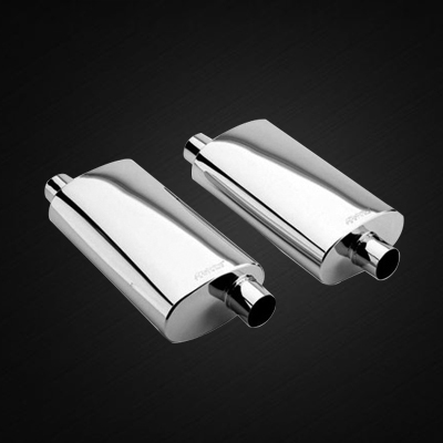 Elliptical welded silencer