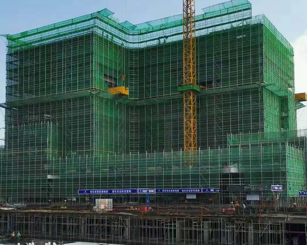 苏中建设集团有限公司，金唯智项目 脚手架搭建
