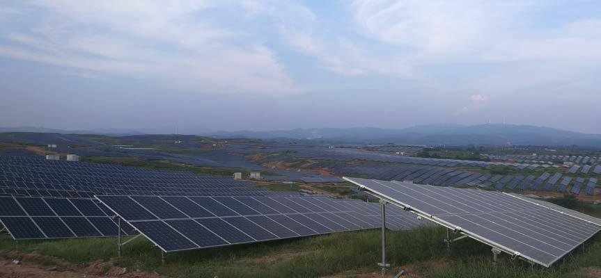 湖北孝感大悟縣 180MW（一期）地面項(xiàng)目--支架、橋架