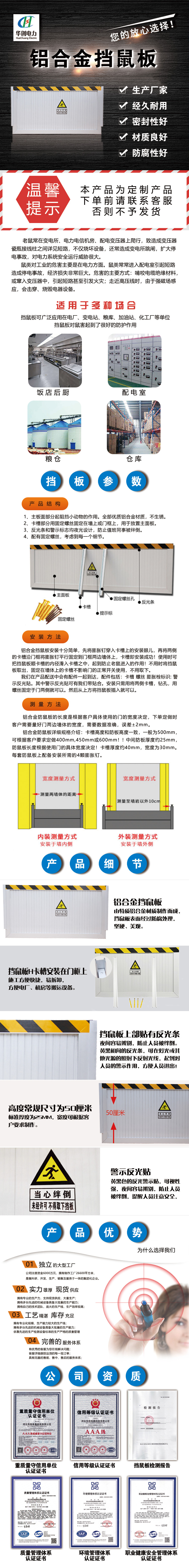 鋁合金擋鼠板廠家