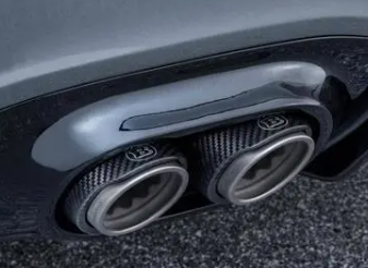 Muffler exhaust throat