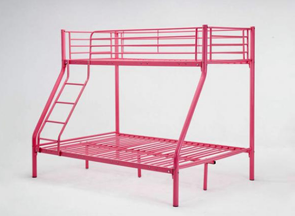 dormitory metal pipe bed, bunk metal pipe bed, 0.6mm Metal Pipe Bed