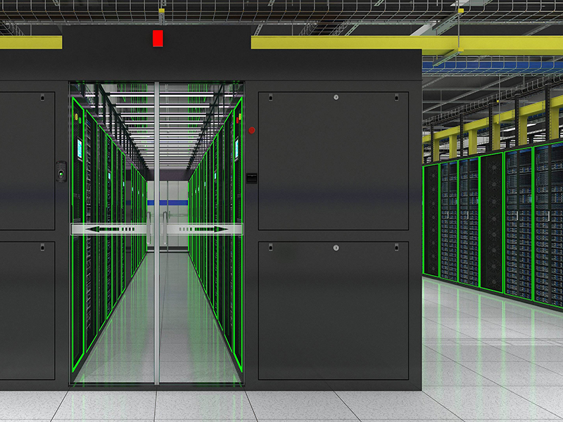 网络机房整体装修效果