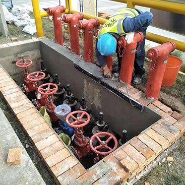 室外消火栓阀门井砌筑