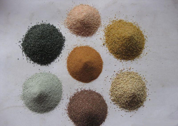 建筑外墙天然彩砂使用的优点-河北鹏鑫矿产有限公司